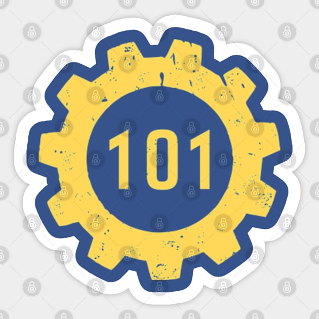 VAULT 101 Sticker by Absoluttees